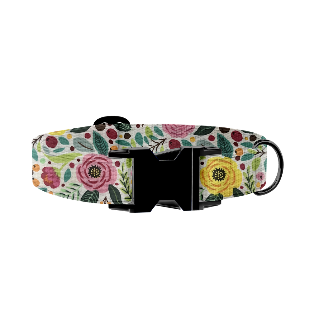 Fleurs | Blanc (X-Small (Chien))