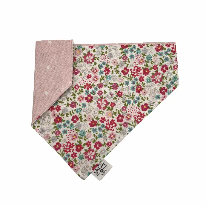 Champ de fleurs | Rose à pois (Passe-Collier, X-Small, Ne pas ajouter)
